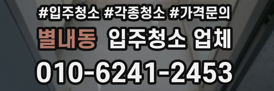 별내동 입주청소 업체