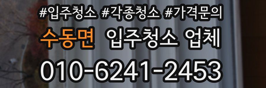 수동면 입주청소 업체