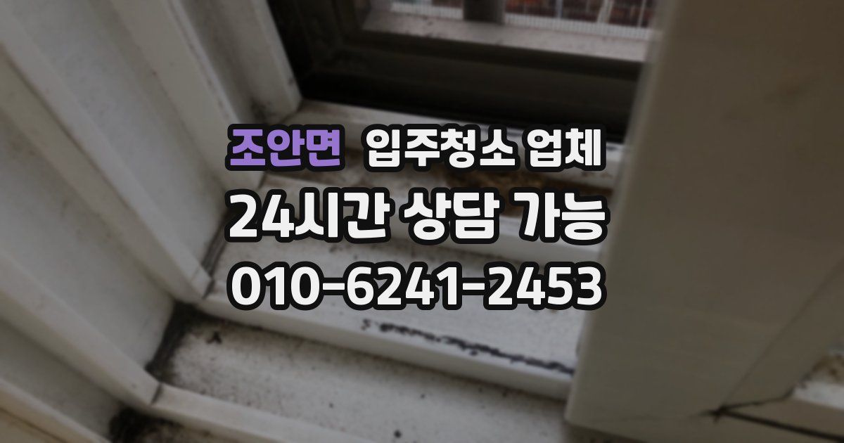 조안면 입주청소 업체