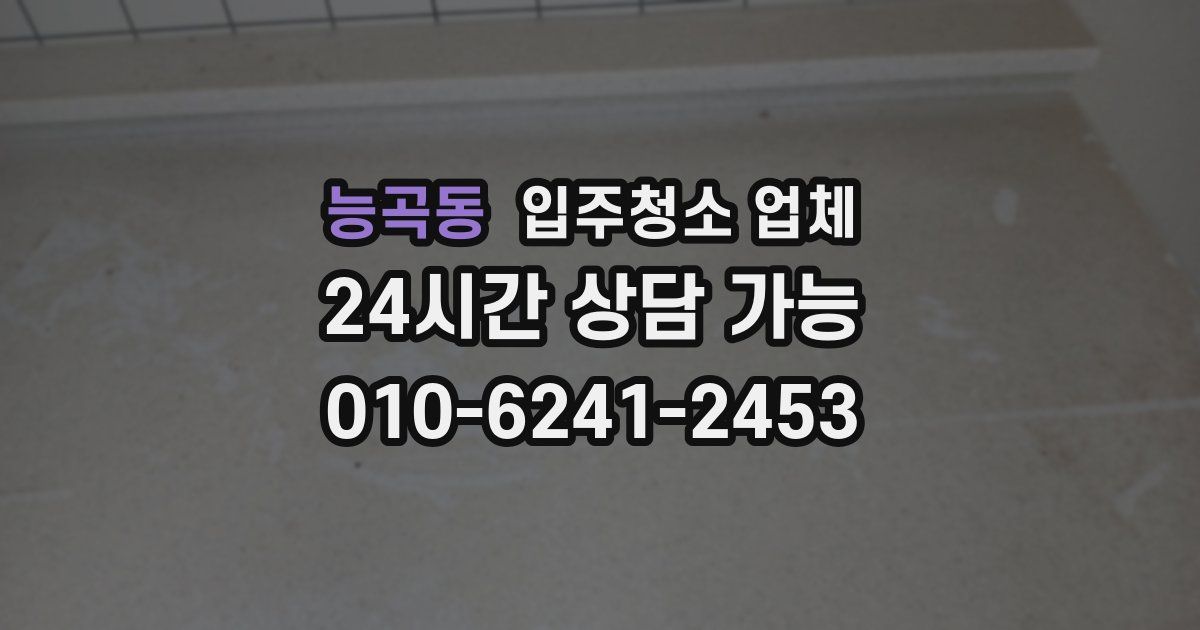 능곡동 입주청소 업체