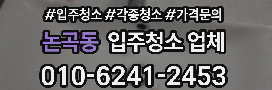 논곡동 입주청소 업체