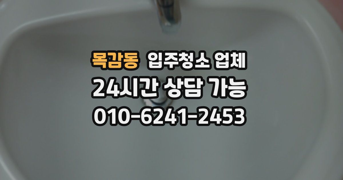 목감동 입주청소 업체