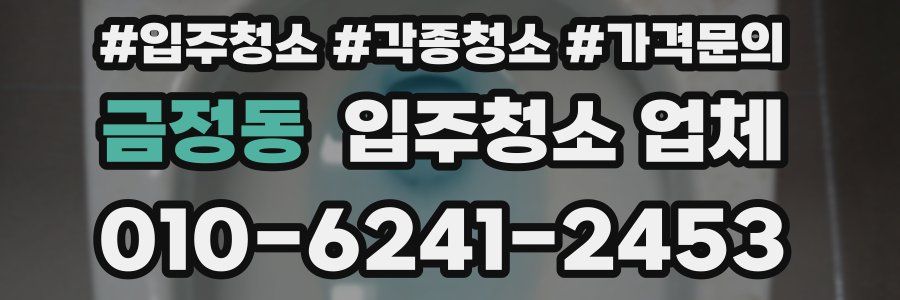 금정동 입주청소 업체