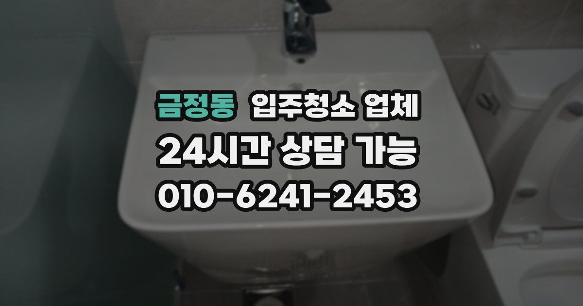 금정동 입주청소 업체