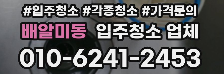 배알미동 입주청소 업체