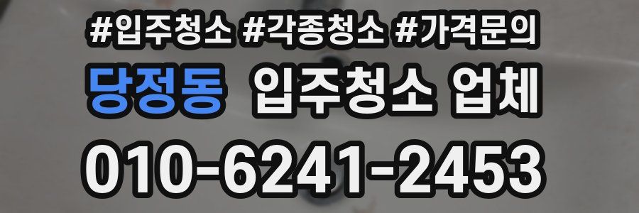 당정동 입주청소 업체