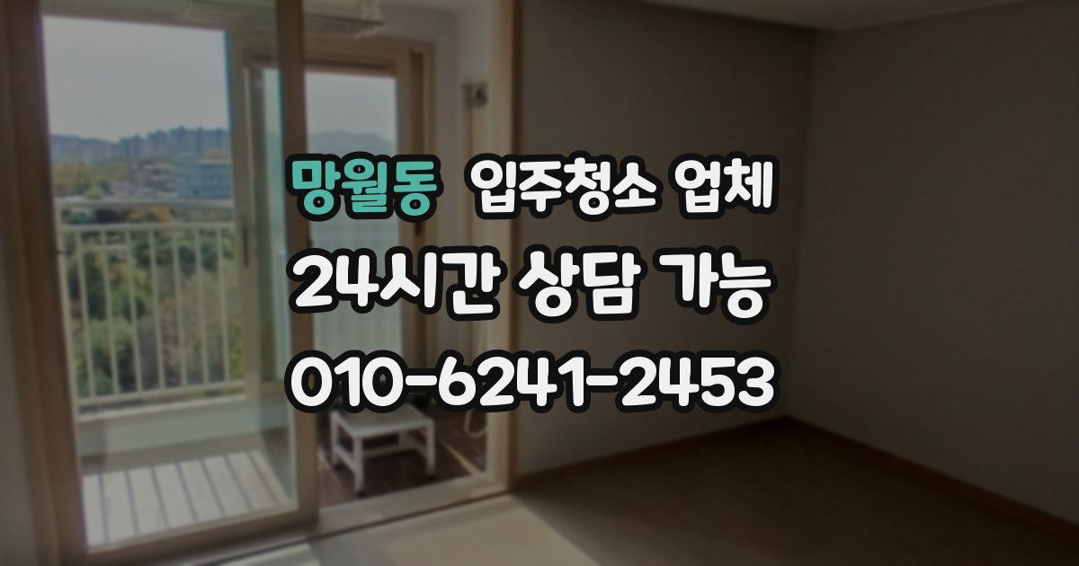 망월동 입주청소 업체