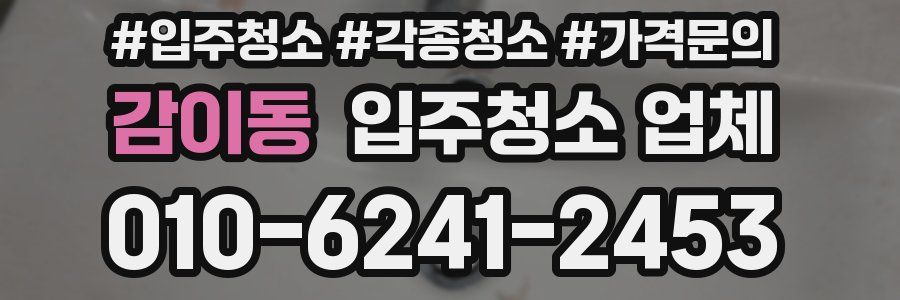 감이동 입주청소 업체