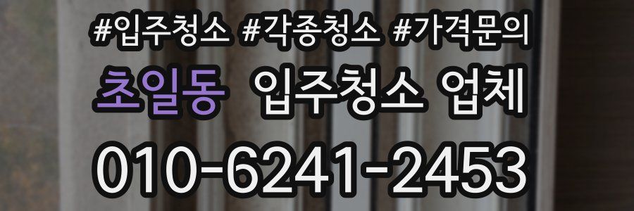 초일동 입주청소 업체