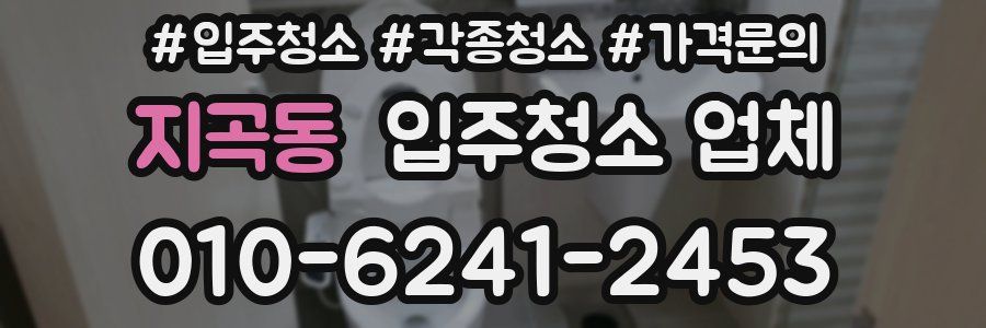 지곡동 입주청소 업체