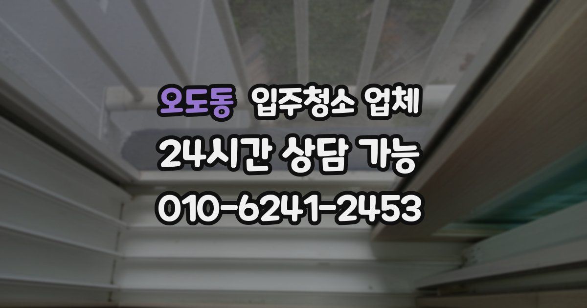 오도동 입주청소 업체