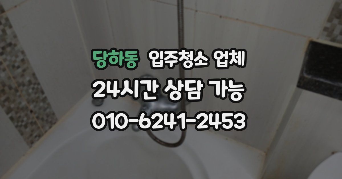 당하동 입주청소 업체