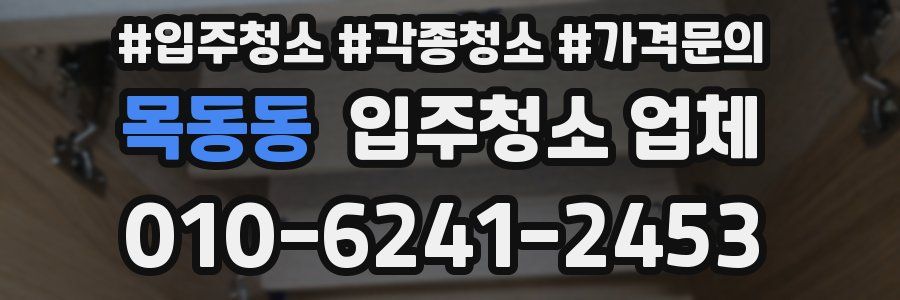 목동동 입주청소 업체