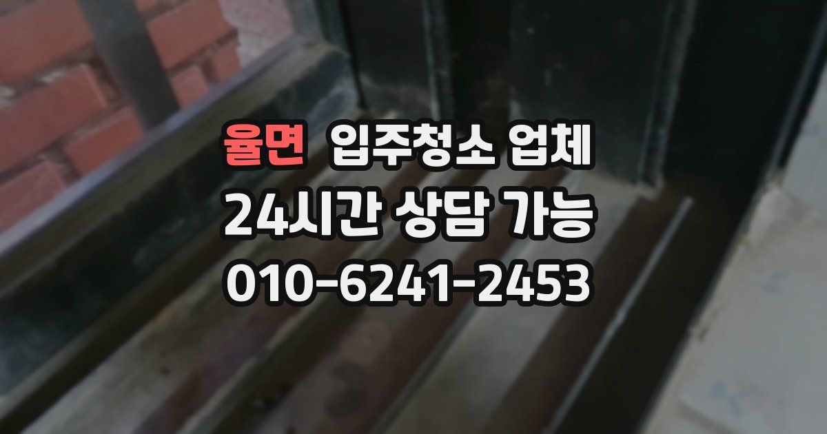 율면 입주청소 업체