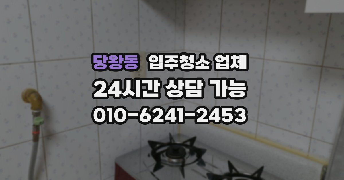 당왕동 입주청소 업체