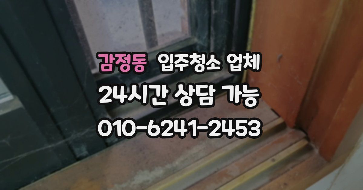 감정동 입주청소 업체