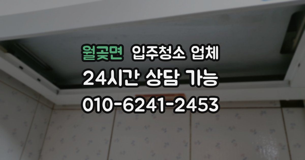 월곶면 입주청소 업체