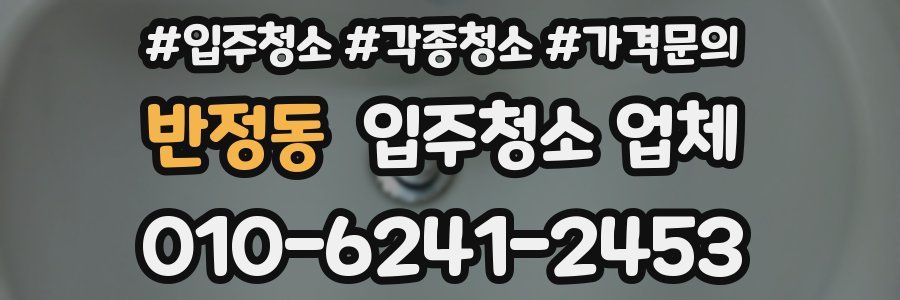 반정동 입주청소 업체