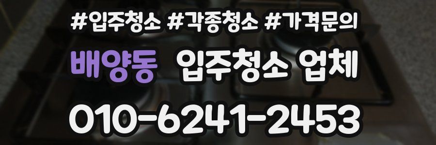 배양동 입주청소 업체