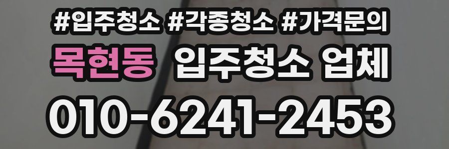 목현동 입주청소 업체