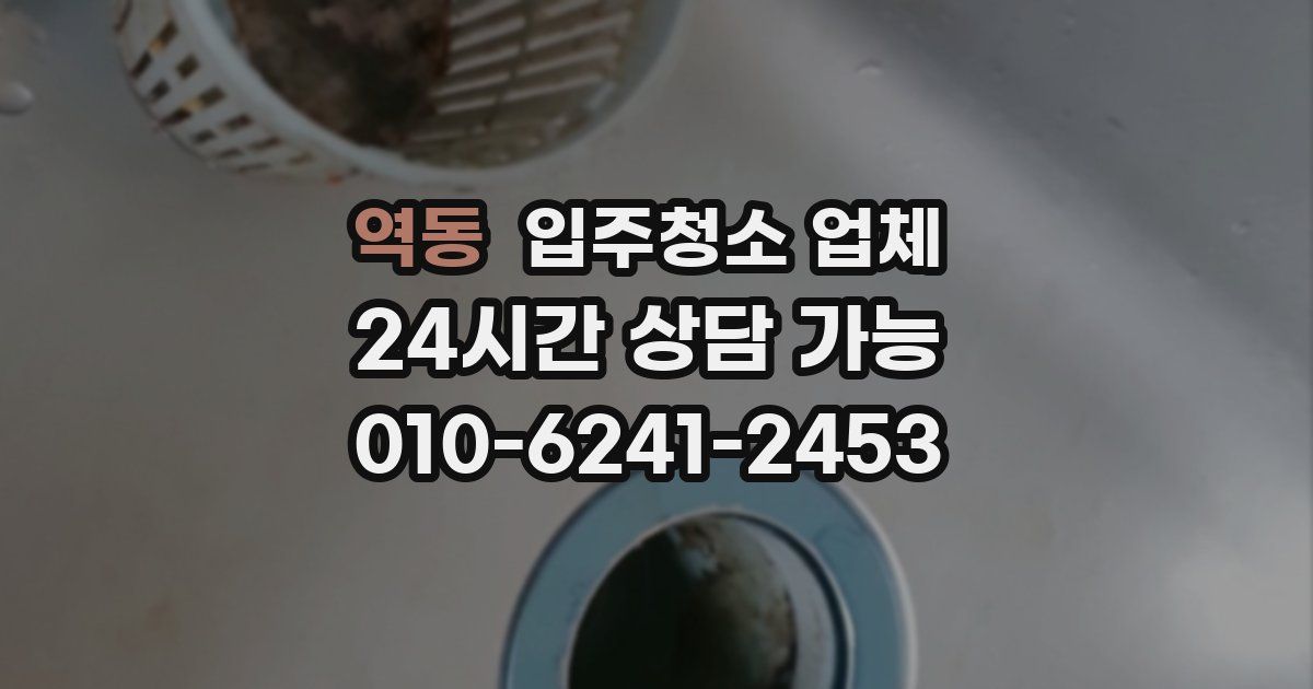 역동 입주청소 업체