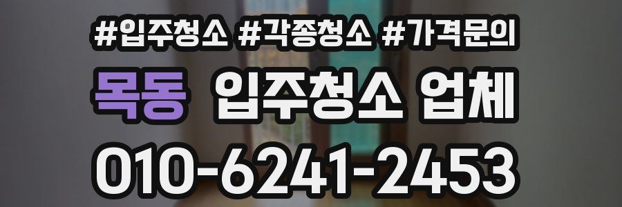 목동 입주청소 업체