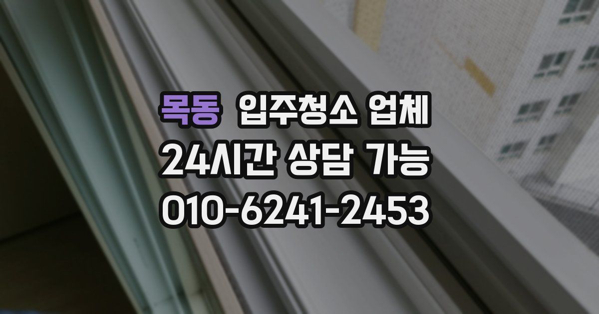 목동 입주청소 업체