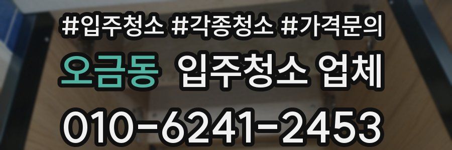 오금동 입주청소 업체