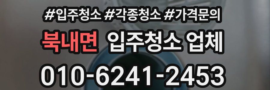 북내면 입주청소 업체