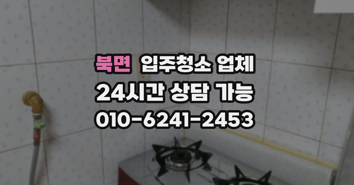 북면 입주청소 업체