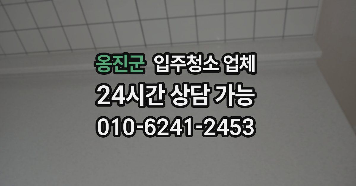옹진군 입주청소 업체
