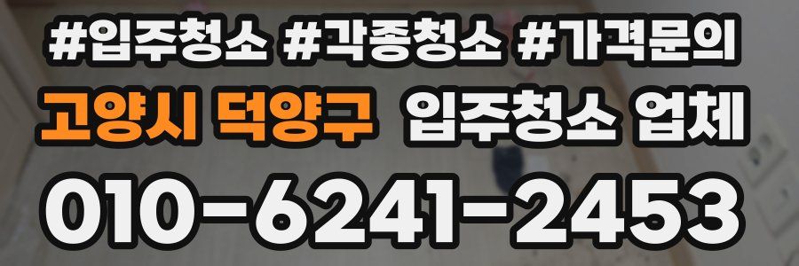 고양시 덕양구 입주청소 업체
