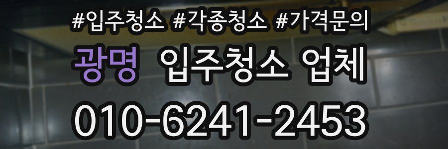 광명 입주청소 업체