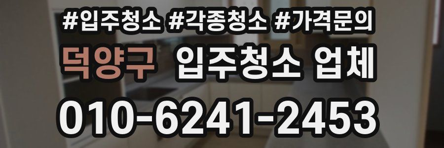 덕양구 입주청소 업체