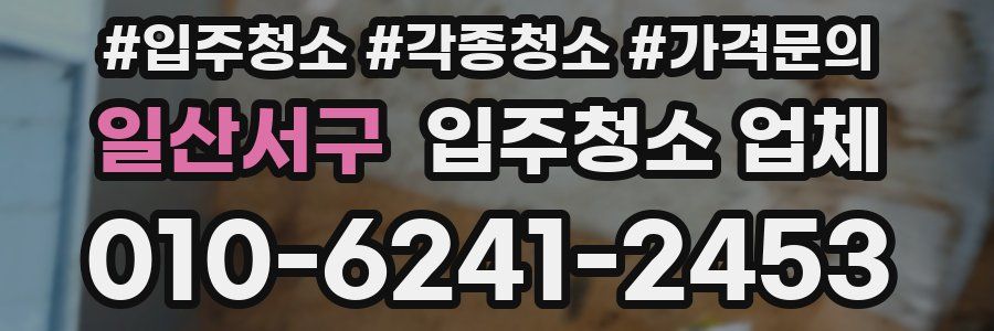 일산서구 입주청소 업체