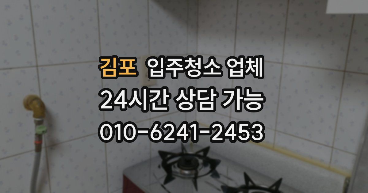 김포 입주청소 업체
