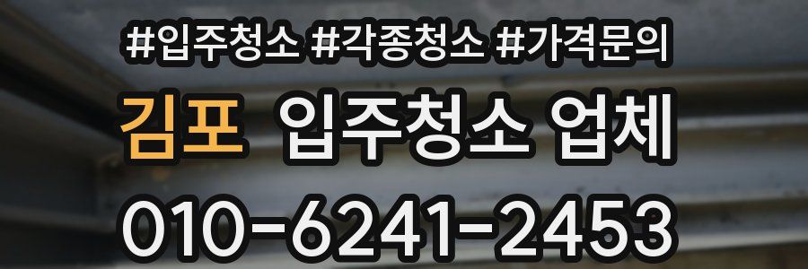 김포 입주청소 업체