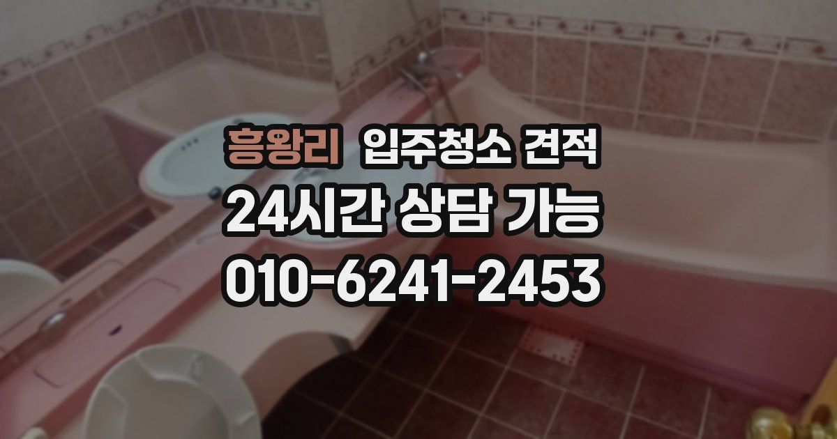 흥왕리 입주청소 견적