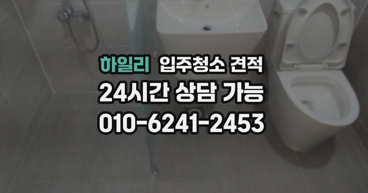 하일리 입주청소 견적
