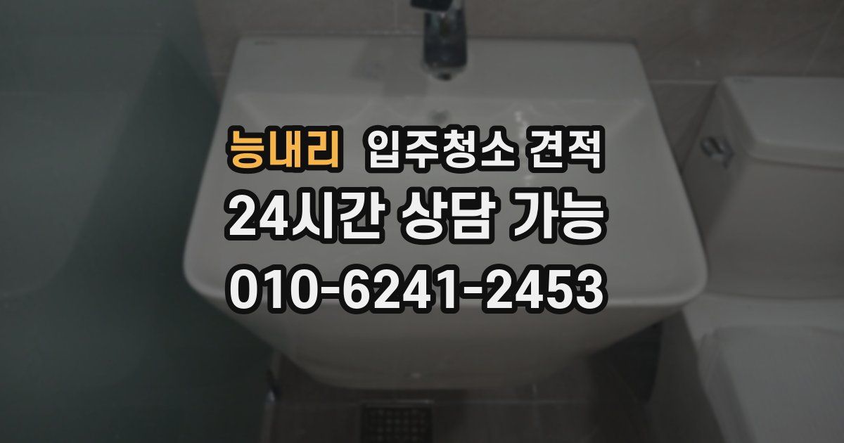 능내리 입주청소 견적