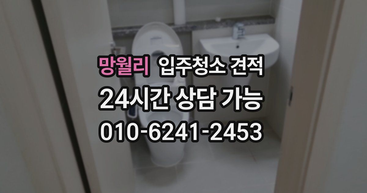 망월리 입주청소 견적