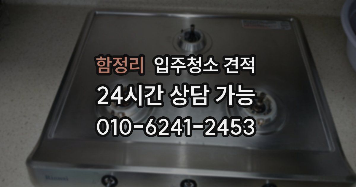 함정리 입주청소 견적