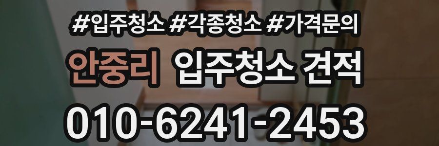 안중리 입주청소 견적