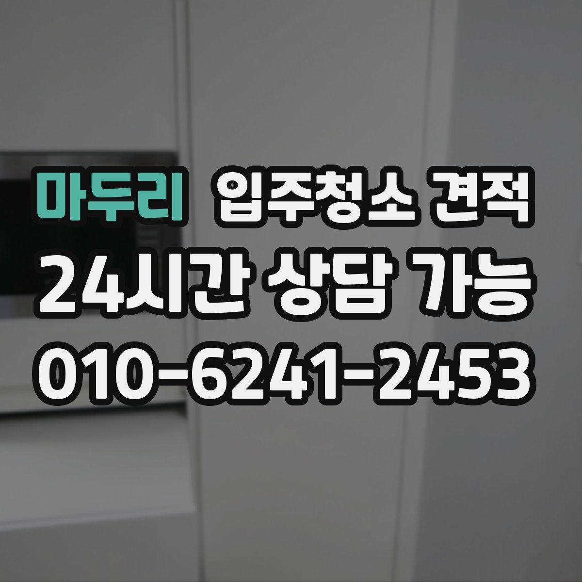 마두리 입주청소 견적
