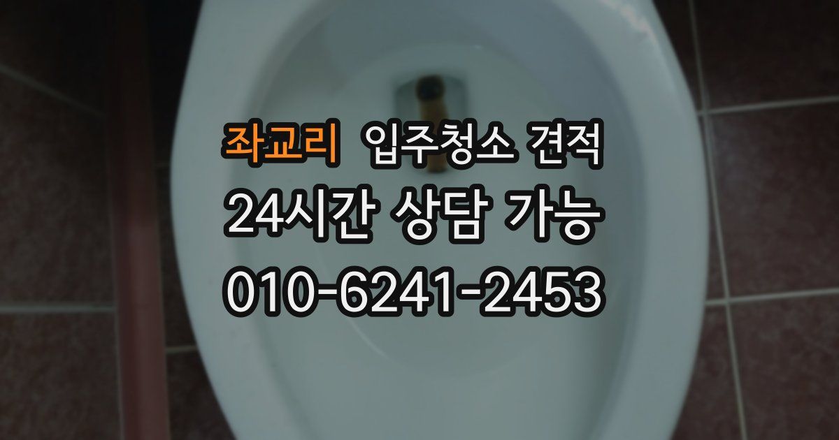 좌교리 입주청소 견적
