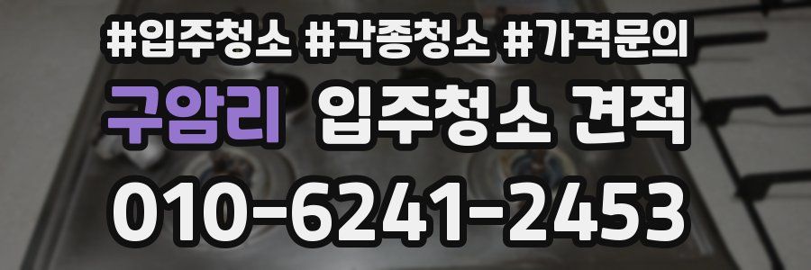 구암리 입주청소 견적