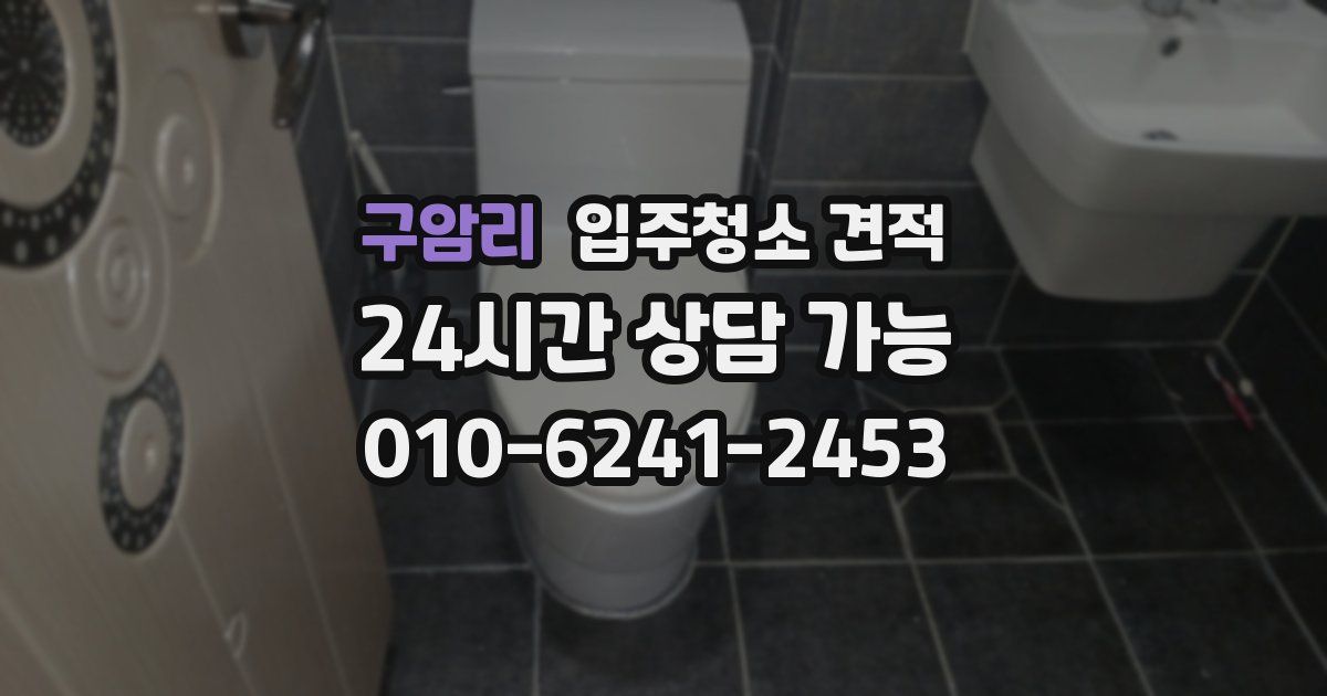 구암리 입주청소 견적