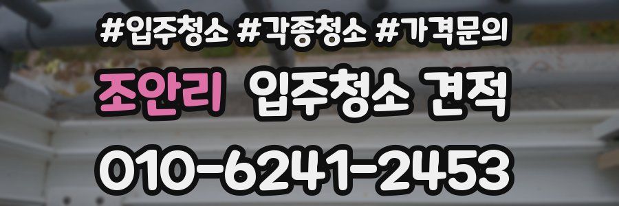 조안리 입주청소 견적