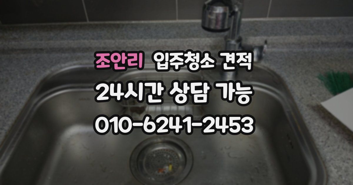 조안리 입주청소 견적