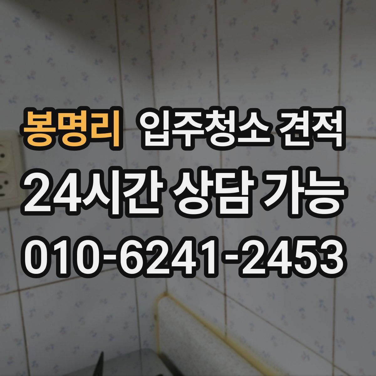 봉명리 입주청소 견적
